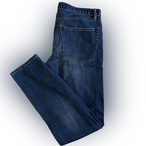 Madewell Womens Skinny Skinny Jeans Blue Whiskered Medium Wash Mid Rise Denim 31